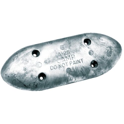 Camp zinc a25 hull plate 9-1/4 long - marine zinc anode