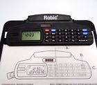 Robic m457 clipboard with calculator, stopwatch &amp; 12&#034; ruler on side black