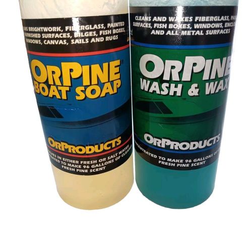 New 2 pack marine soap - 1x orpine 1qt boat soap &amp; 1x orpine 1qt boat wash &amp; wax