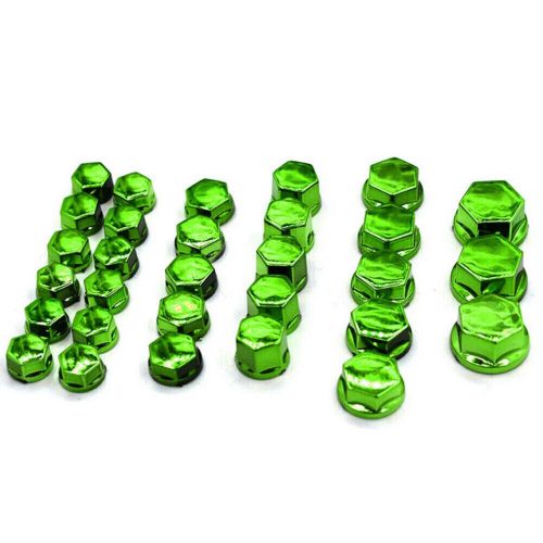 30pcs motorcycle screw nut caps bolt cover fit for yamaha kawasaki honda acc （