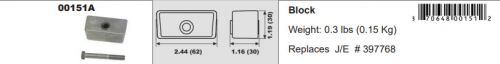 Prf00151a anode. closeout sale, no returns