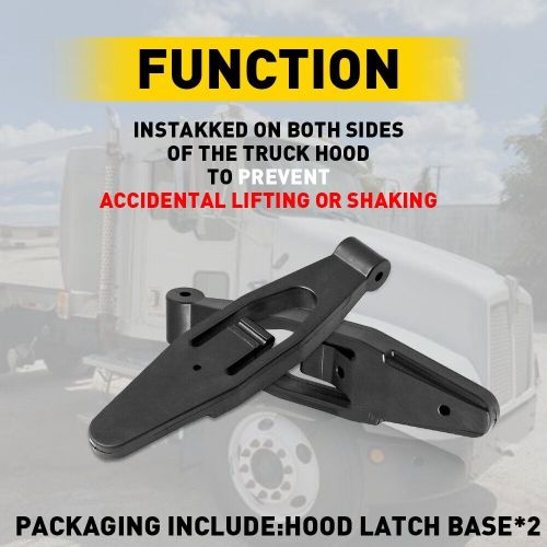 2pcs hood latch base strap fits for kenworth t300 t600 t800 w900 l56-0001 us eoa