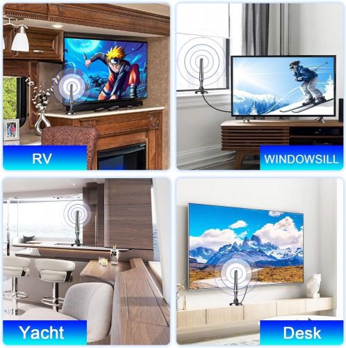 Hdtv antenna for smart tv, 2024 newest tv without white