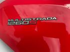 Ducati 1260 multistrada side pod radiator cover fairing red scratched 48019334ab