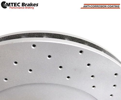 Audi s8 5.2 fsi quattro 06-10 front rear cross drilled brake disc 385mm coated