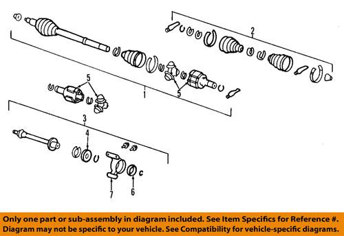 Honda oem 44305-shj-l01 cv half-shaft/cv axle shaft