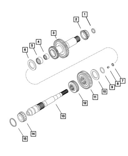 Genuine mopar third gear 68211398aa