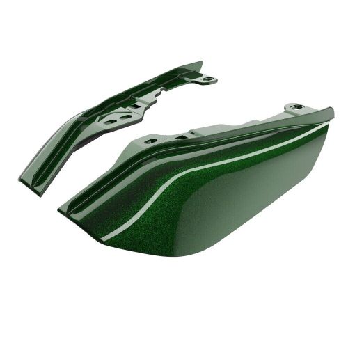 For harley 2009+ kinetic green mid frame air deflectors heat shield trim covers