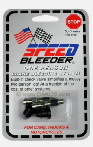 Sb1010s speed bleeder brake bleeder screws (set of 2) 10x1.0mm x1.25 short