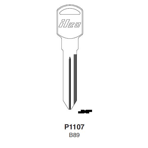 Ilco p1107 b89 key blanks lot of 10 gm models 1997-2005