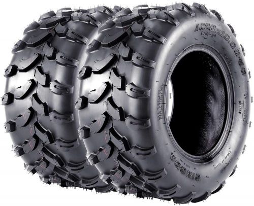 2pcs atv tires 20x10-10 4pr all terrain utv trail sand mud off-road 6-ply tires