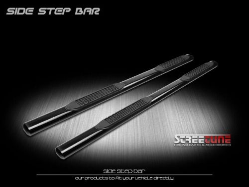 For 15-23 ford f150/17+ f250 super/extended cab 4&#034; oval blk side step nerf bars