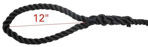 3006.2876 boattector twisted nylon dock line - 3/4&#034; x 50&#039; black