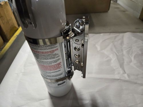 Billet roll bar bracket fire extinguisher with quick release