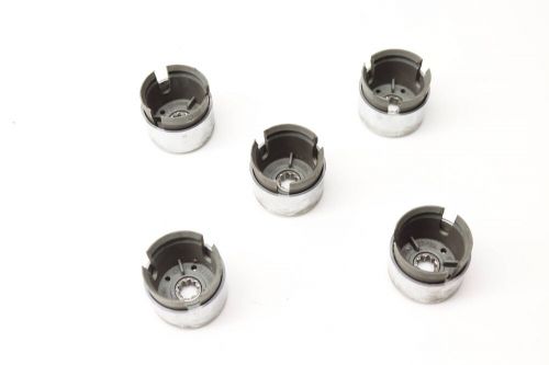 2004-2018 vw touareg - chrome lug nut / bolt cover / cap set (5) 7l6601173a