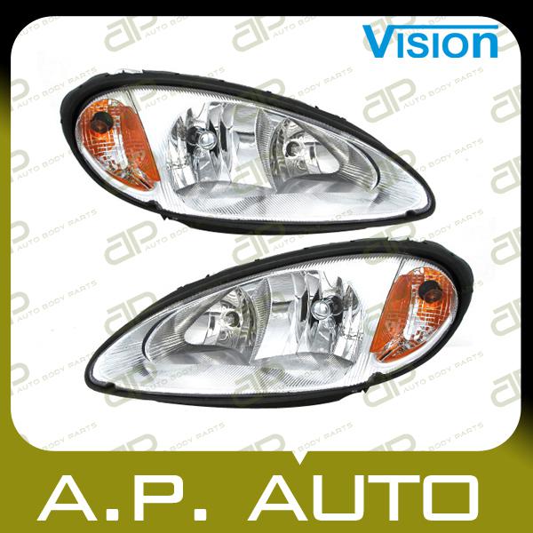 Pair head light lamp 01-05 chrysler pt cruiser classic limited touring gt lh+rh