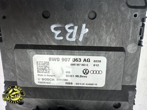 2017-2019 audi a4 allroad q7  bcm body comfort control module  8w0907063ag oem