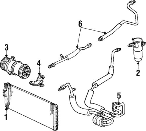 Genuine gm a/c refrigerant discharge hose 12537431