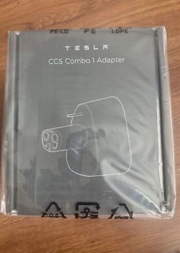 Tesla ccs combo 1 (ccs1) adapter (part no 1656565-00-a) new &amp; sealed 100% oem