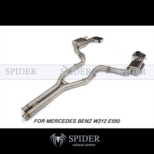 Spider stainless steel exhaust catback system for mercedes benz w212 e550