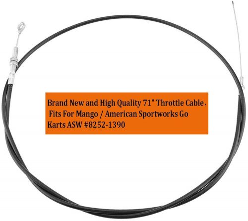 Universal throttle cable 63&#034; long inner wire 71&#034; inch long replacement for ma...