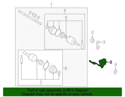 Genuine nissan support bracket 39785-1hm0a