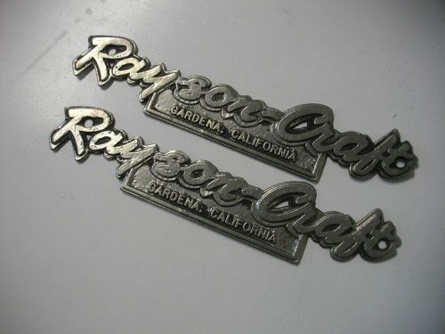 Rayson-craft boats emblem name plate v-drive jet boat 2 each new casting