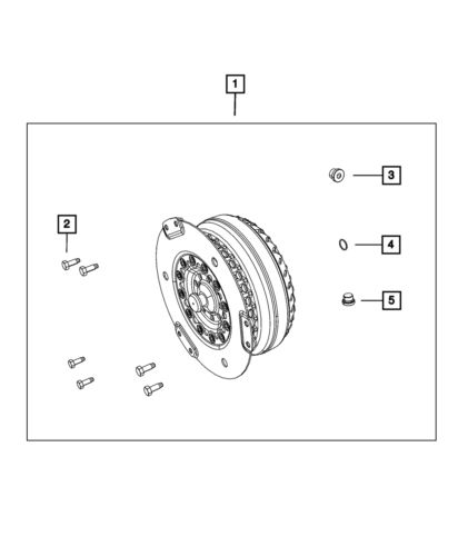 Genuine mopar torque converter kit rl282317aa