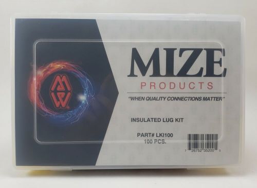 Mize wire 100 pc insulated lug assortment 4ga 6ga 8ga made in usa free shipping