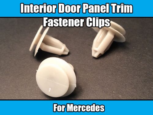 5x clips for mercedes e s class interior door panel trim mounting trim grey