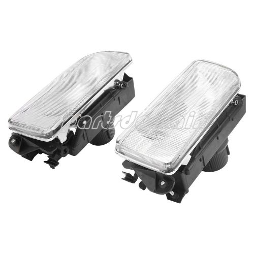 2pcs front left &amp; right for bmw e36 3-series 92-98 fog light crystal clear lens