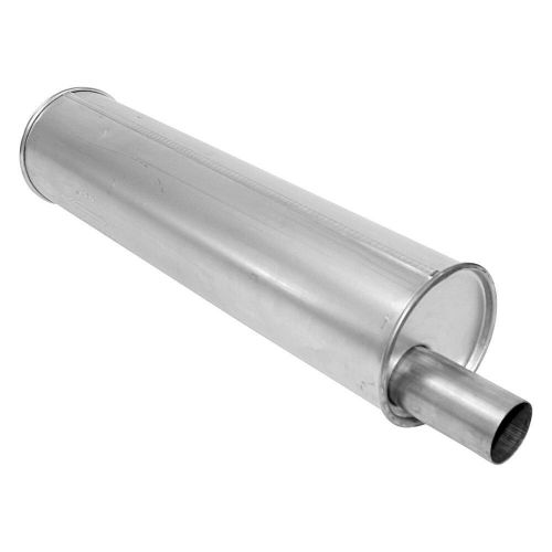 Ap exhaust 3766 - enforcer series aluminized steel round glass pack exhaust