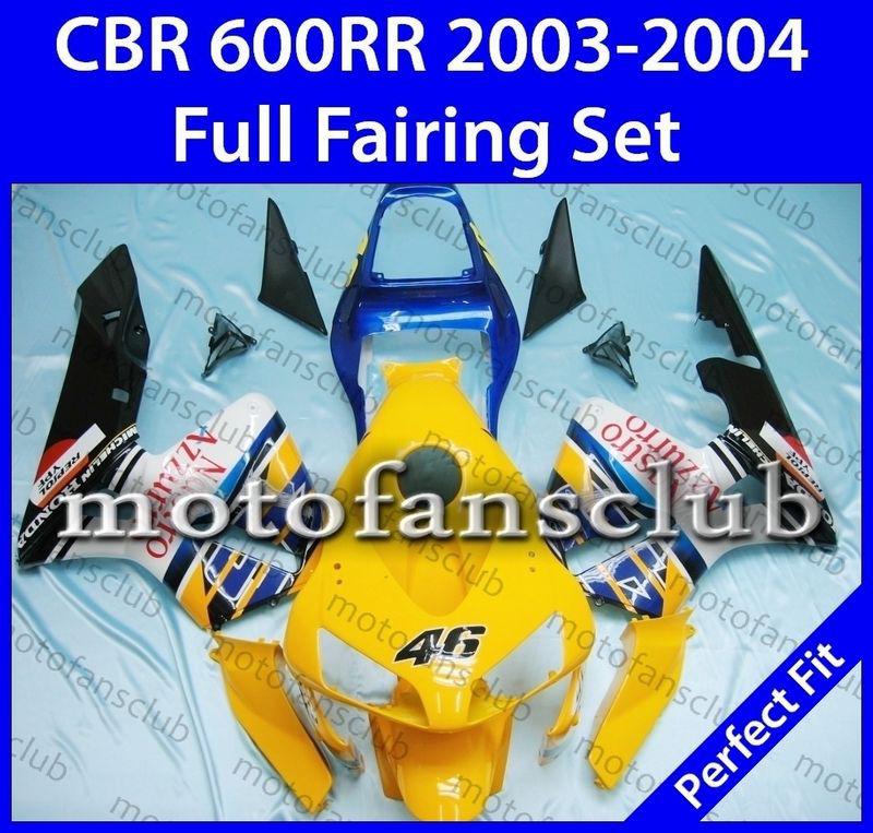 Fit honda cbr600rr 03 04 cbr 600 rr 2003 2004 fairing kit bodywork #11 b