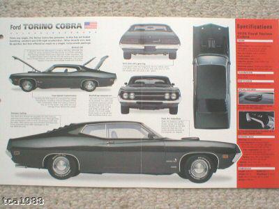 1970 / 1971 ford torino cobra 429 imp brochure