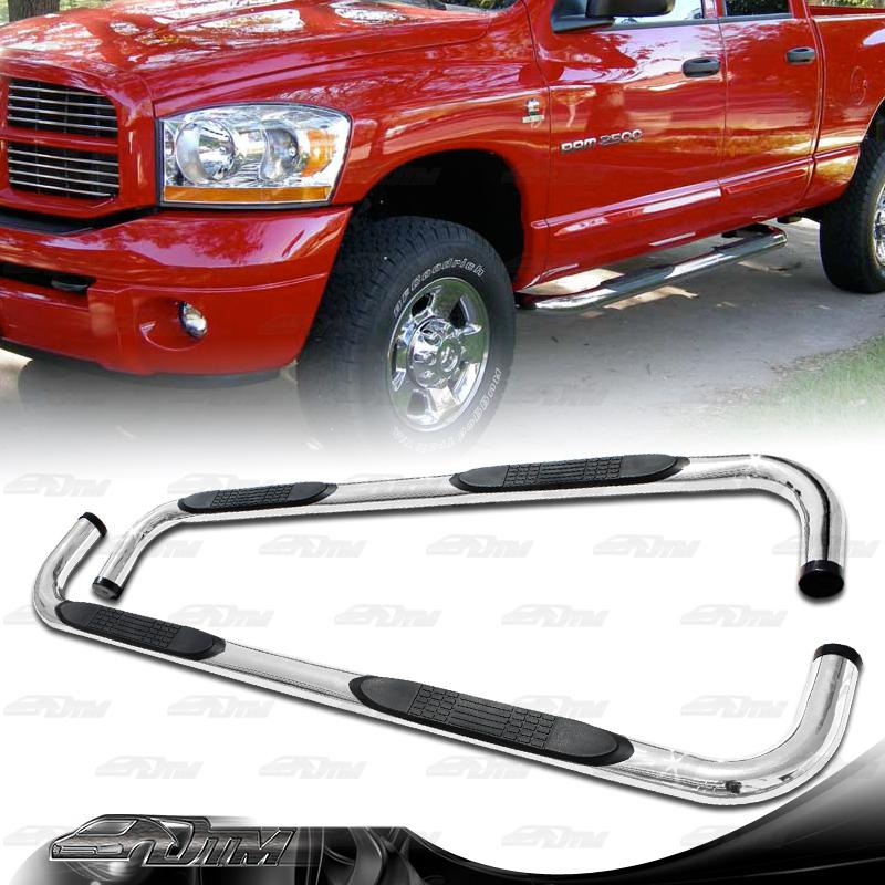 2002-2008 dodge ram 4-door pickup stainless steel nerf side step bar