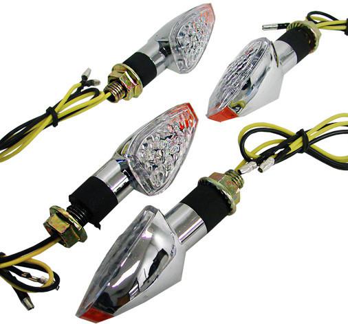 Chrome arrow turn signals for suzuki intruder volusia boulevard shadow vn vulcan