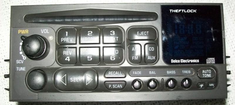 95-02 chevy gmc truck tahoe suburban yukon am fm radio cd player pick-up pickup