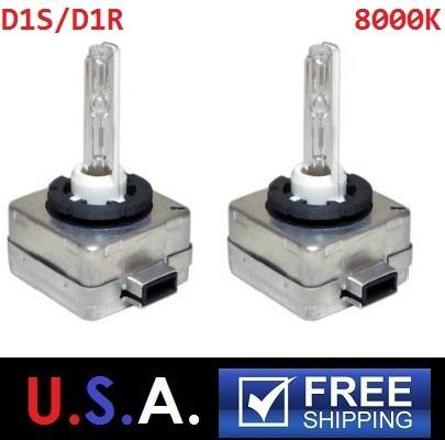 8000k bulbs hid xenon low beam headlight pair 2 bulbs d1s d1r d1c brand new box