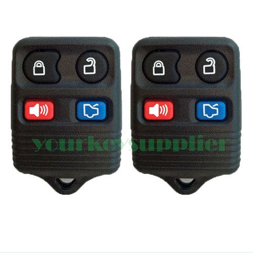 2 new ford 4 button keyless entry remote key fob transmitter + free programming