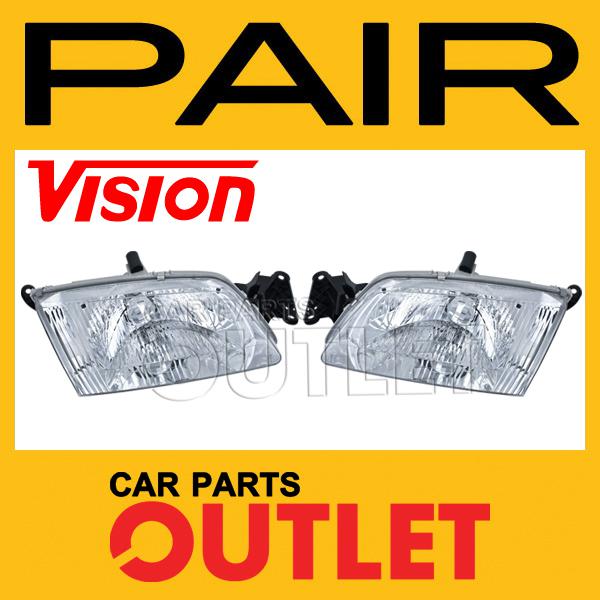 New 2000 2001 2002 mazda 626 head light lamp lx lh+rh pair assembly 00 01 02