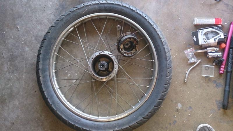 73 74 honda cl125 cl 125 100 cb cb125 cb100 s scrambler front tire hub rim wheel