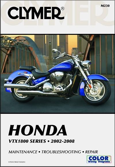 2002-2008 honda vtx1800 vtx 1800 clymer repair manual