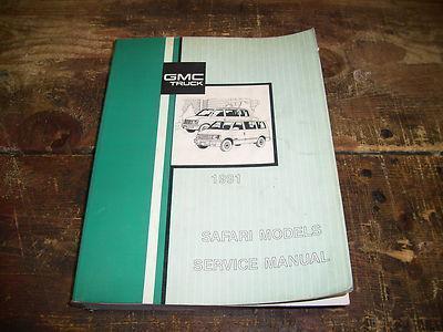 1991 gmc safari factory issue repair manual