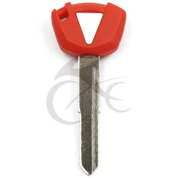 Red blank key blade for kawasaki zx-10r zx10r 2011 z1000 2011 er6-n 2011 2012