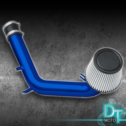 Stainless washable filter + cold air intake 99-05 jetta 99-06 golf 2.0 sohc blue