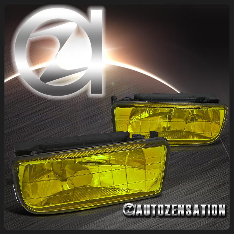 92-98 bmw e36 3-series m3 yellow driving bumper fog lights