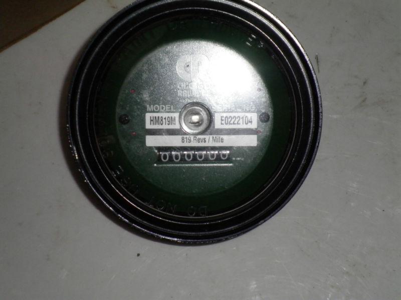 Hubodometer - new / old stock  - part # hm 819  -  cr / chicago rawhide