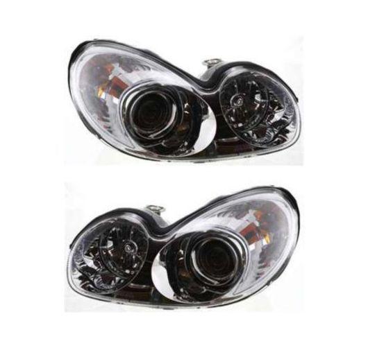 For 02-05 sonata headlights headlamps pair set left lh & right rh