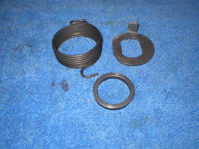 1968 triumph t100r daytona 500 kick starter return spring plate & distance piece