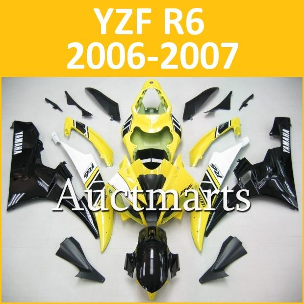 Fit yamaha yzf r6 06 07 yzfr6 2006 2007 600 fairing kit abs bodywork d4 b02